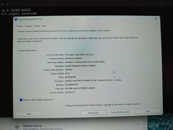 Lenovo kannettava tietokone 64GB ramia