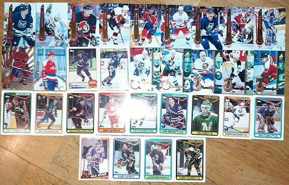 Jääkiekkokortit 31kpl. Topps / Pinnacle