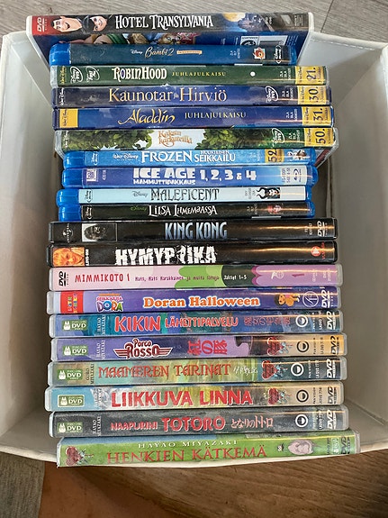 Dvd ja blueray elokuvia