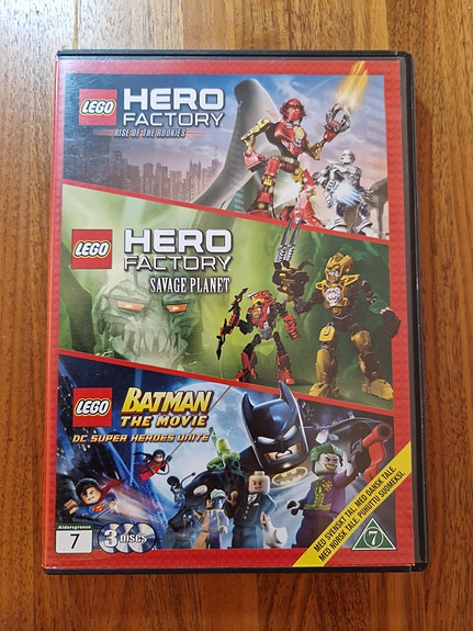 LEGO 3 elokuvaa DVD: Hero Factory + Batman The Movie