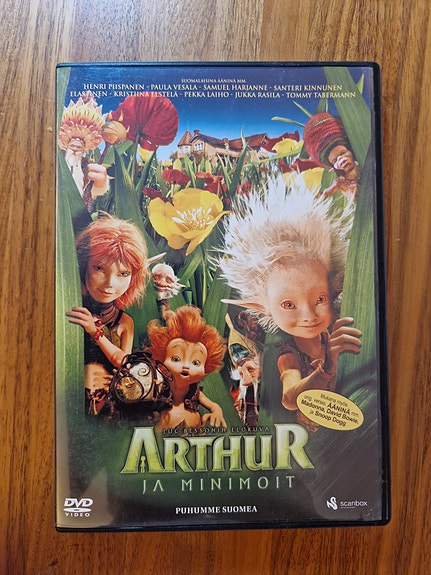 Arthur ja minimoit DVD – puhuttu suomeksi