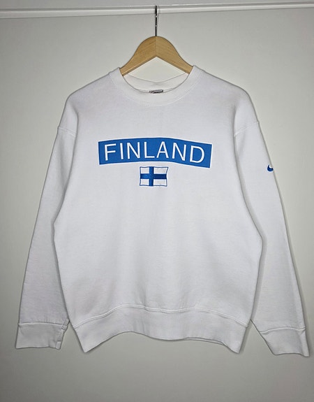Rare Vintage Nike Finland Crewneck Made in USA