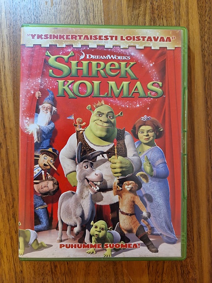 Shrek Kolmas DVD – puhuttu suomeksi