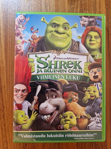 Shrek ja iäinen onni DVD – puhuttu suomeksi