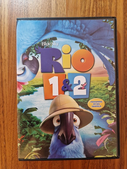Rio 1 & 2 DVD – 2 elokuvaa, puhuttu suomeksi