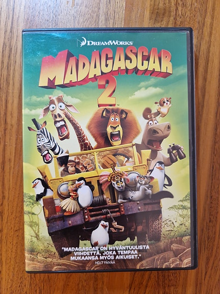 Madagascar 2 DVD – puhuttu suomeksi