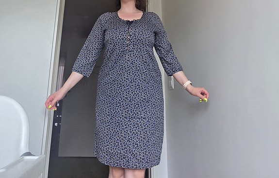 Polka dot kaunis Marco polo kesämekko välikansi mekko
