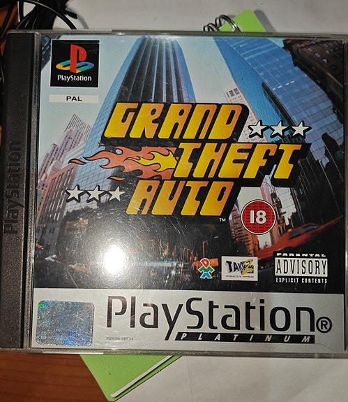 PlayStation Grand Theft Auto GTA 1 Platinum -peli