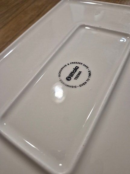Iittala valkoinen uunivuoka / tarjoiluvati