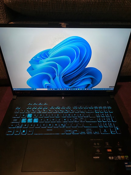 Asus TUF Gaming F17 i7-12H/16/512/4050 17.3" gaming laptop