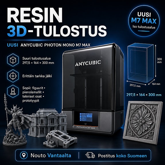 Resin 3D-tulostus Vantaalla – figuurit ja pienoismallit