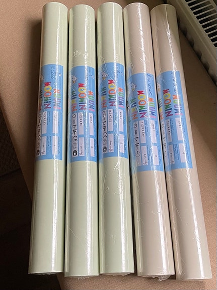 Sandudd yksivärinen nonwoven tapetti 4 rullaa