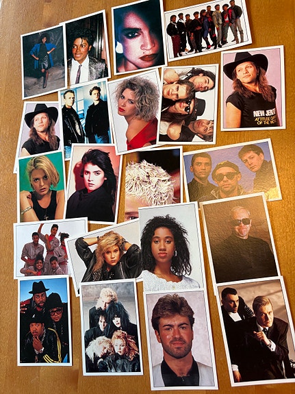 Smash Hits keräilytarrat 1980-luvun artistit, Madonna, Michael Jackson, Bon Jovi