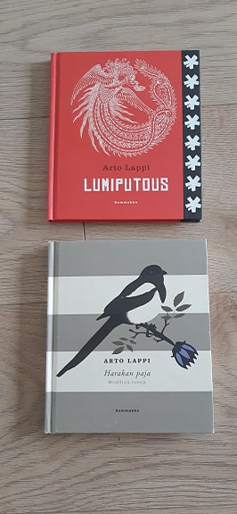 Arto Lappi signeeratut runokirjat