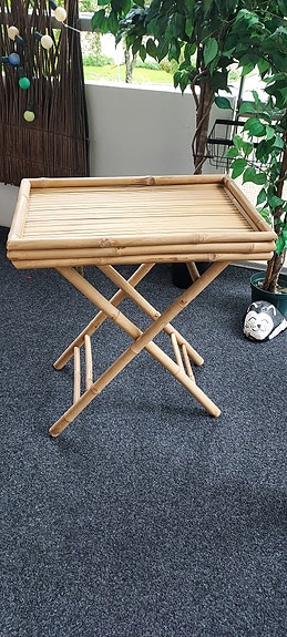 Taitettava bambu pöytä