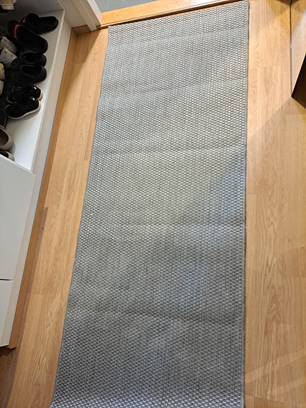Harmaa käytävämatto 2m