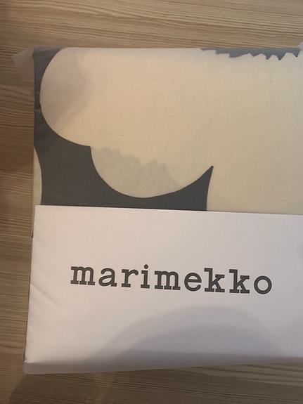 Marimekko Unikko pussilakana 150x210 cm harmaa-valkoinen