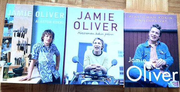 Kolme käyttämätöntä Jamie Oliverin keittokirjaa