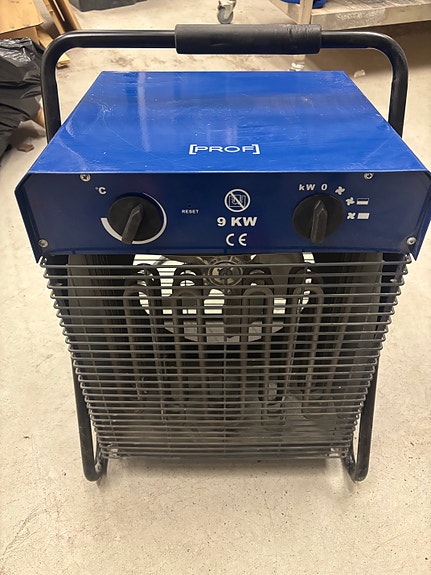 Profi puhallin/ lämmitin 9 kW sininen