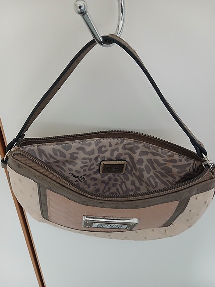 Guess tekonahka olkalaukku beige ruskea naiset