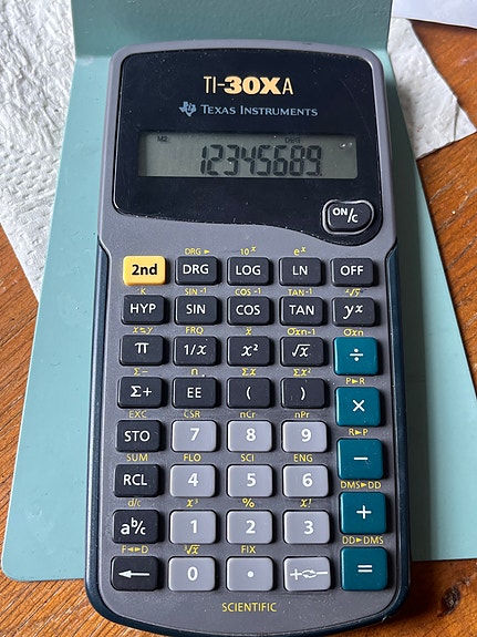 Texas Instruments TI-30XA laskin