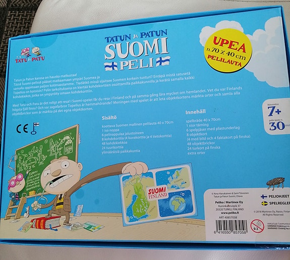 Tatun ja Patun Suomi-peli lautapeli