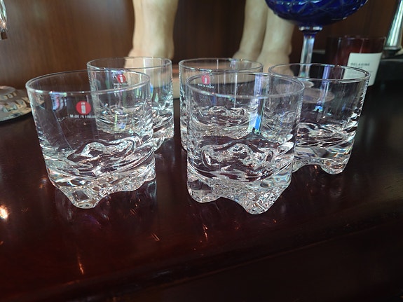 Iittala Gaissa pienet viskilasit / liköörilasit, 5 kpl Tapio Wirkkala