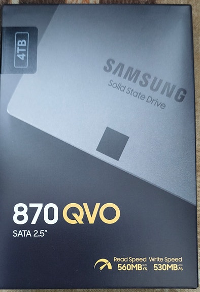 Samsung 870 QVO 4TB 2,5" SATA SSD-levy