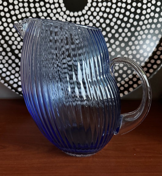 Iittala Gluck-lasikannu (sininen)