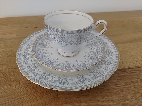 Rosenthal / Royal Tuscan luuposliini kahvikuppi ja lautaset