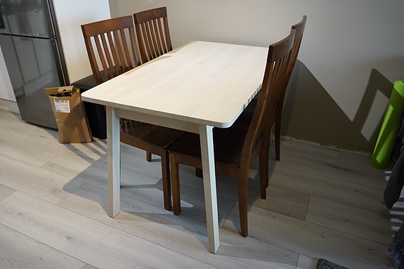 Ikea norraker ruokailuryhmä 4 tuolilla