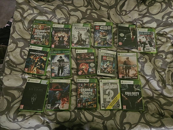 Xbox 360 pelejä 5€ kpl