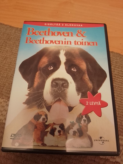 Beethoven 1 ja 2 DVD elokuvat