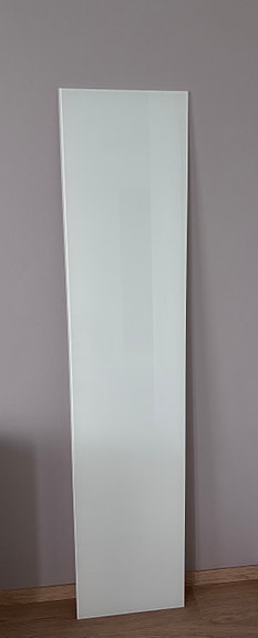 IKEA BESTÅ lasinen päällyslevy 180 x 40 cm, valkoinen
