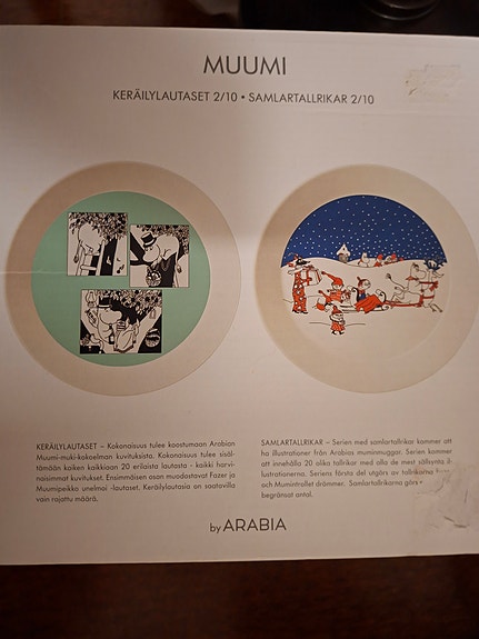 Muumi keräilylautaset