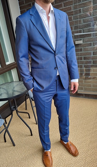 Laadukas Tiger of Sweden puku koko 48 slim fit