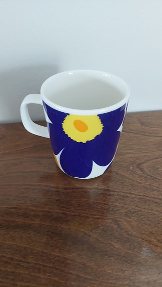 Marimekko sininen Unikko muki