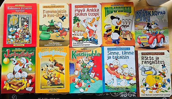 Aku Ankka kirjapaketti 10 kpl - Don Rosa, Ankalliskirjasto ym.