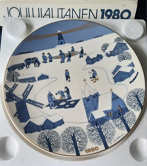 Arabia joululautanen 1980