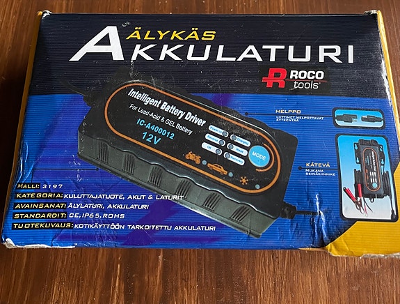 Roco Tools älykäs akkulaturi 12V