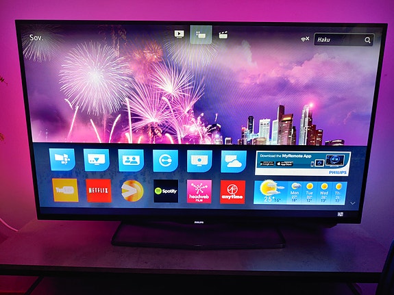Philips 7000 Smart full hd led-TV + kaukosäädin