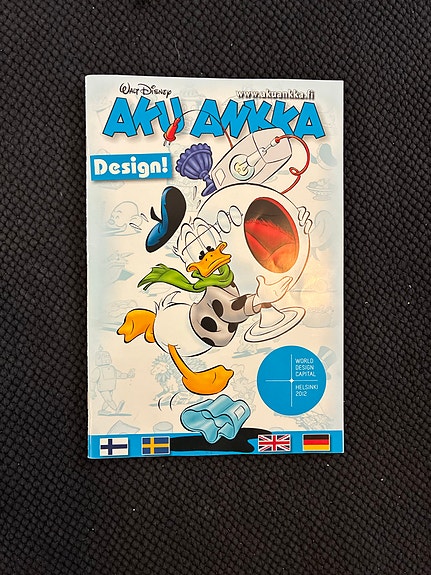 Aku Ankka Design! sarjakuvalehti WDC Helsinki 2012