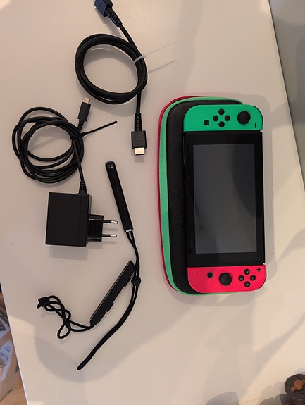 Nintendo Switch konsoli neon punainen/vihreä