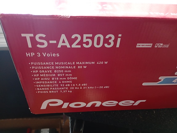 pioneer 3-tiekaiuttimet 10" pyöreät