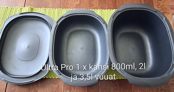 Tupperware Ultra Pro vuoat 2 kpl 1.llä kannella