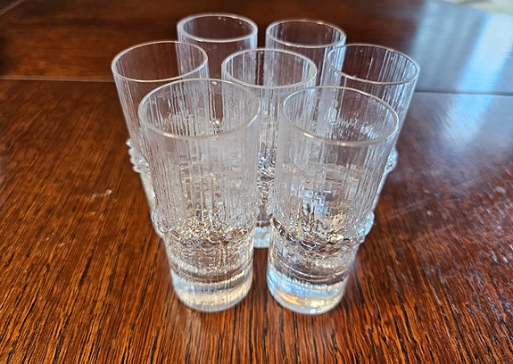 Iittala Niva -snapsilasit 7 kpl