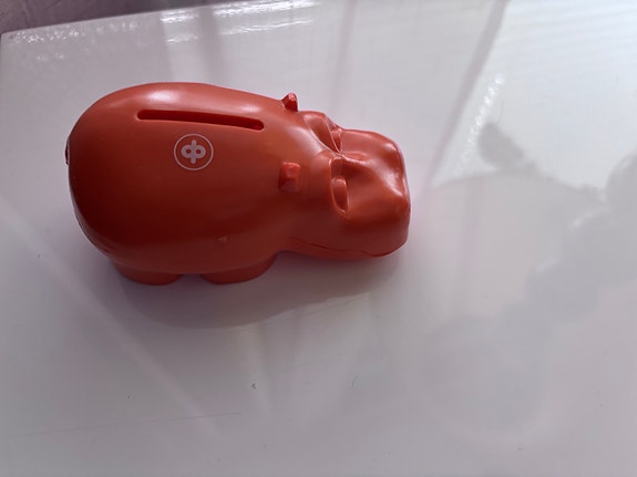 Henri Hippo säästölipas vanha
