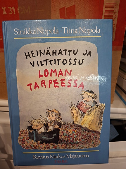 Heinähattu ja Vilttitossu lastenkirja