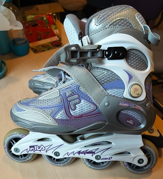 Fila rullaluistimet koko 40 harmaa–violetti