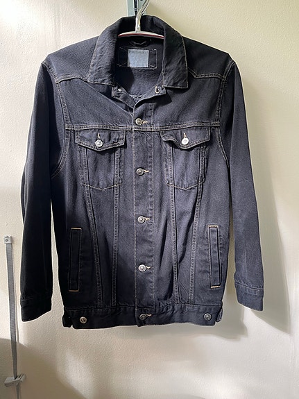 ASOS musta farkkutakki koko 38